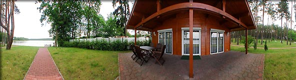 360-Grad-Panorama Terrasse des Seeappartement 1 · Ferienpark am Ellbogensee