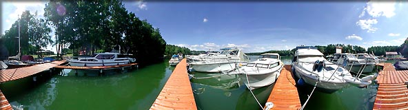 360-Grad-Panorama Steganlage im Hafen · Ferienpark am Ellbogensee