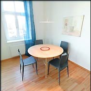 Wohnzimmer der 3-Zimmer Musterwohnung